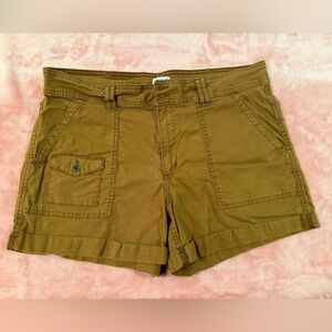 Time and Tru Brown Utility Shorts Women's Size 16